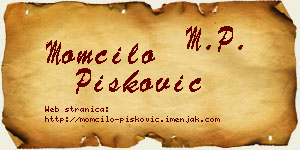 Momčilo Pisković vizit kartica